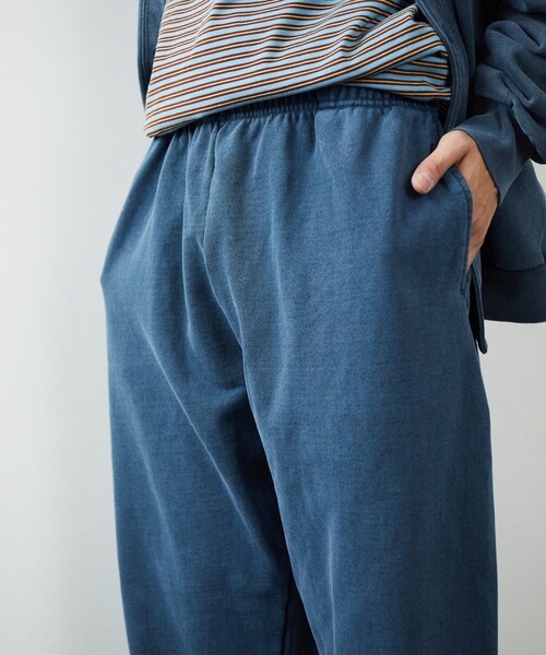 FREAK'S STORE（フリークスストア）の「FREAK'S STORE/フリークスストア ヘビーウェィト ピグメント パンツ/スウエットパンツ/ピグメント（スウェットパンツ・メンズ・チャコールグレー/ブルー/グリーン/アイボリー・SMALL/MEDIUM/LARGE）」の21枚目の写真