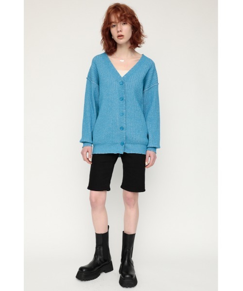 SLY（スライ）の「CRUSHED KNIT CD クラッシュ ニット カーディガン（カーディガン/ボレロ・レディース・アイボリー/ブルー/オレンジ系その他・FREE）」の10枚目の写真