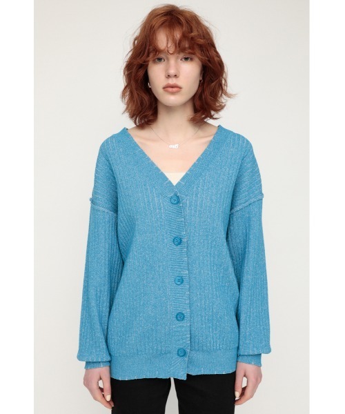 SLY（スライ）の「CRUSHED KNIT CD クラッシュ ニット カーディガン（カーディガン/ボレロ・レディース・アイボリー/ブルー/オレンジ系その他・FREE）」の21枚目の写真