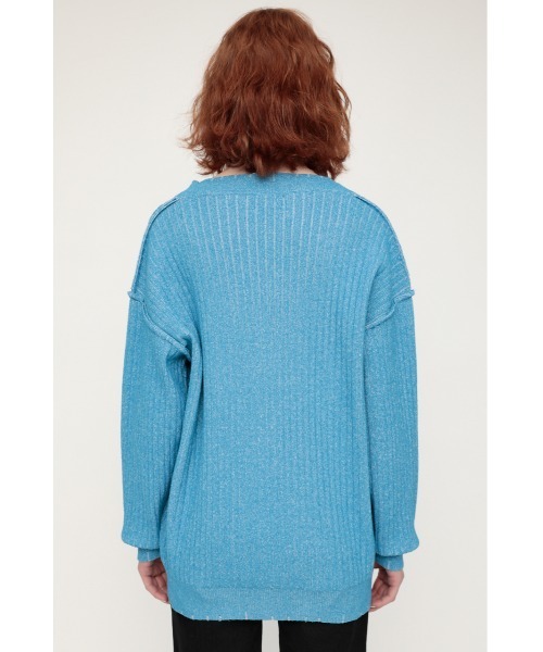 SLY（スライ）の「CRUSHED KNIT CD クラッシュ ニット カーディガン（カーディガン/ボレロ・レディース・アイボリー/ブルー/オレンジ系その他・FREE）」の8枚目の写真