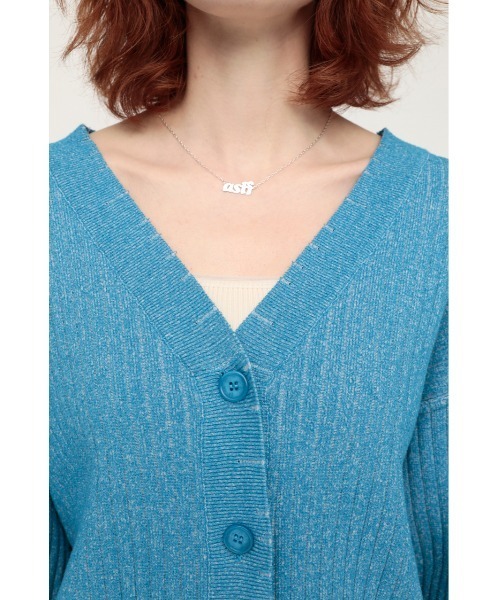 SLY（スライ）の「CRUSHED KNIT CD クラッシュ ニット カーディガン（カーディガン/ボレロ・レディース・アイボリー/ブルー/オレンジ系その他・FREE）」の13枚目の写真