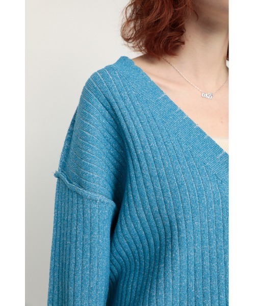 SLY（スライ）の「CRUSHED KNIT CD クラッシュ ニット カーディガン（カーディガン/ボレロ・レディース・アイボリー/ブルー/オレンジ系その他・FREE）」の18枚目の写真