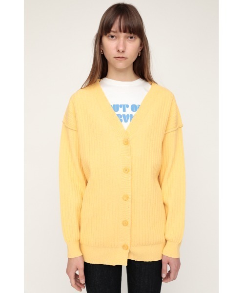 SLY（スライ）の「CRUSHED KNIT CD クラッシュ ニット カーディガン（カーディガン/ボレロ・レディース・アイボリー/ブルー/オレンジ系その他・FREE）」の6枚目の写真