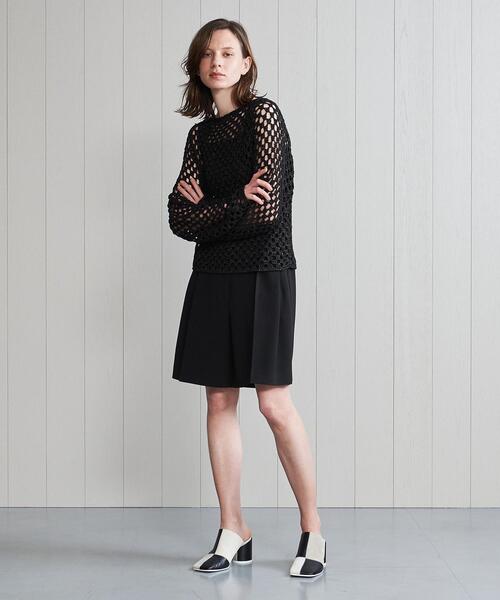 H BEAUTY&YOUTH UNITED ARROWS(エイチビューティーアンドユースユナイテッドアローズ)の「<H>LAME CROCHET PULLOVER/ニット(ニット/セーター・レディース・ブラック/グレー・FREE)」の2枚目の写真