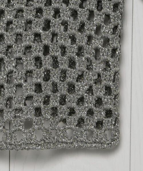 H BEAUTY&YOUTH UNITED ARROWS(エイチビューティーアンドユースユナイテッドアローズ)の「<H>LAME CROCHET PULLOVER/ニット(ニット/セーター・レディース・ブラック/グレー・FREE)」の12枚目の写真