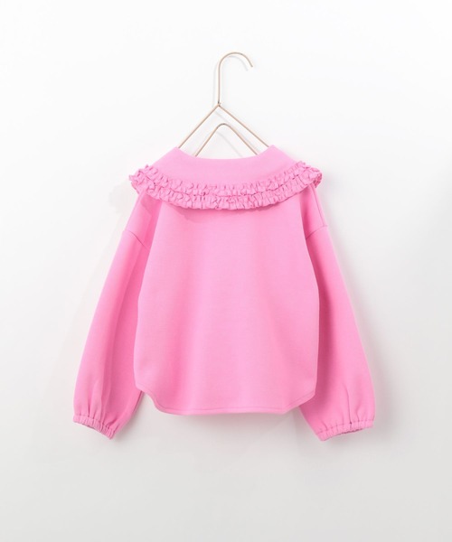 LOWRYS FARM（ローリーズファーム）の「フリルカラーポロシャツ　266080（ポロシャツ・キッズ・ブラック/オフホワイト/ピンク・110cm/120cm/130cm/140cm/150cm）」の12枚目の写真