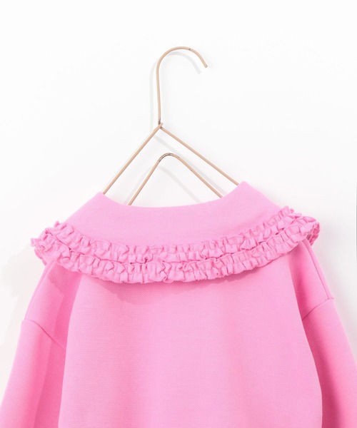 LOWRYS FARM（ローリーズファーム）の「フリルカラーポロシャツ　266080（ポロシャツ・キッズ・ブラック/オフホワイト/ピンク・110cm/120cm/130cm/140cm/150cm）」の13枚目の写真