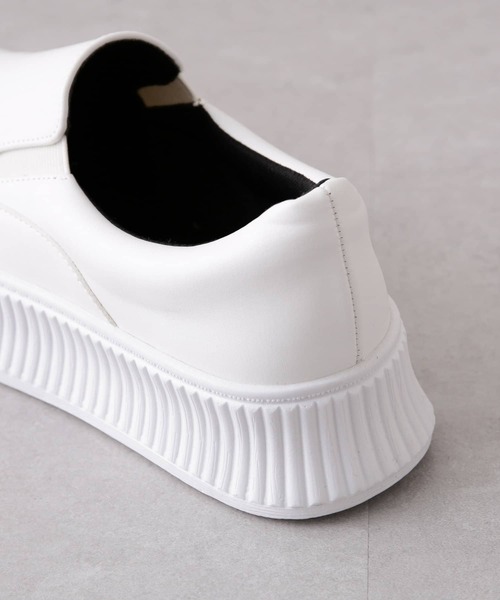 Thevon（ゼボン）の「厚底スリッポン（スニーカー・レディース・ベージュ/ブラック/ホワイト・SMALL/LARGE/MEDIUM）」の13枚目の写真