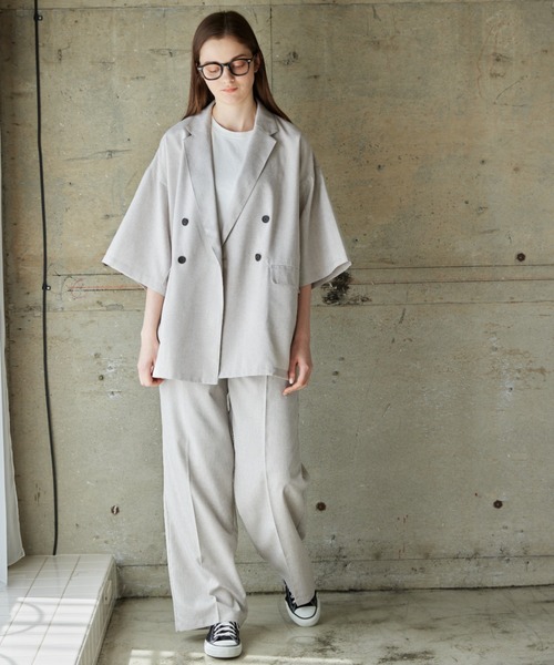 flaner（フラネ）の「Loose linen like pants/ルーズリネンライクパンツ（その他パンツ・レディース・カーキ/ナチュラル・SMALL/MEDIUM/LARGE）」の6枚目の写真