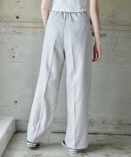 flaner（フラネ）の「Loose linen like pants/ルーズリネンライクパンツ（その他パンツ・レディース・カーキ/ナチュラル・SMALL/MEDIUM/LARGE）」の5枚目の写真