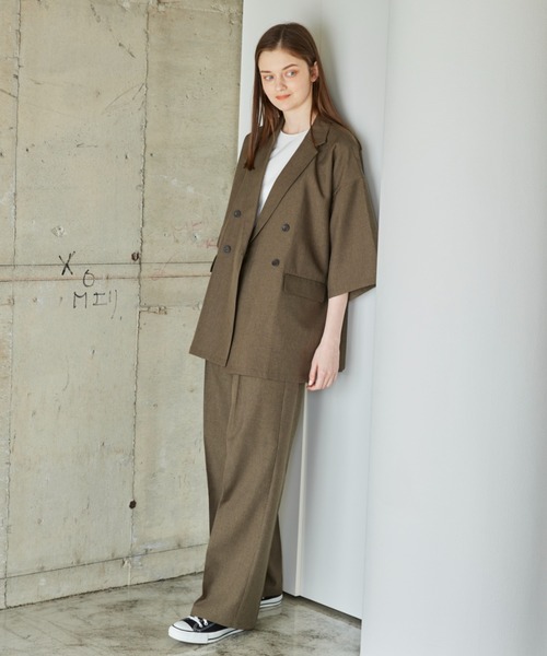 flaner（フラネ）の「Loose linen like pants/ルーズリネンライクパンツ（その他パンツ・レディース・カーキ/ナチュラル・SMALL/MEDIUM/LARGE）」の17枚目の写真