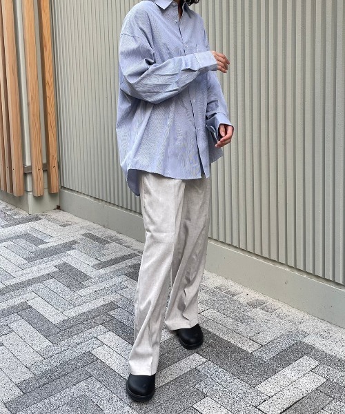 flaner（フラネ）の「Loose linen like pants/ルーズリネンライクパンツ（その他パンツ・レディース・カーキ/ナチュラル・SMALL/MEDIUM/LARGE）」の21枚目の写真