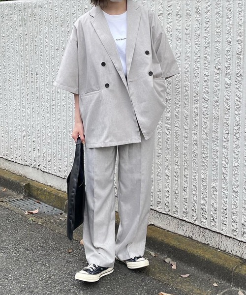 flaner（フラネ）の「Loose linen like pants/ルーズリネンライクパンツ（その他パンツ・レディース・カーキ/ナチュラル・SMALL/MEDIUM/LARGE）」の20枚目の写真