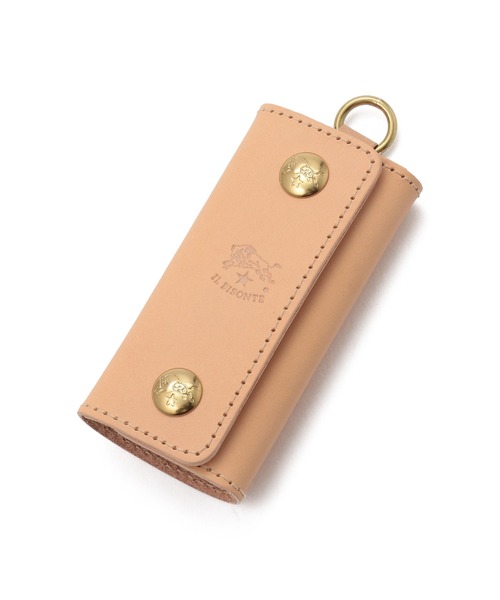 IL BISONTE(イルビゾンテ)の「IL BISONTE / ORIGINAL LEATHER / キーケース(キーケース/キーアクセサリー・レディース・ブラック/ダークブラウン/グレー/グリーン/ライトブラウン/ナチュラル/オレンジ/レッド/レンガ/オリーブ/ネイビー・FREE)」の6枚目の写真