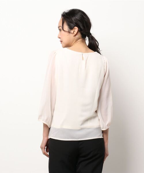 ブラウス シャツ スカラップブラウス レディース natural couture ブラウス シャツ 2WAYスカラップブラウス