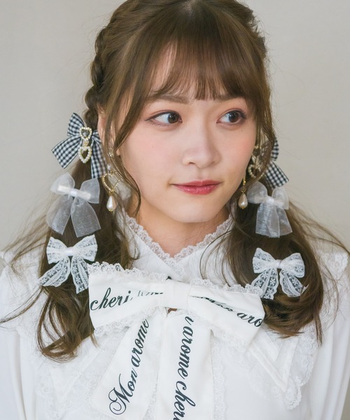 ROJITA(ロジータ)の「リボンクリップ6個SET(バレッタ/ヘアクリップ・レディース・ブラック/ピンク/その他/ブルー/グリーン/パープル/レッド/イエロー/オレンジ・FREE)」の9枚目の写真