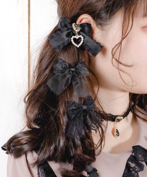 ROJITA(ロジータ)の「リボンクリップ6個SET(バレッタ/ヘアクリップ・レディース・ブラック/ピンク/その他/ブルー/グリーン/パープル/レッド/イエロー/オレンジ・FREE)」の22枚目の写真