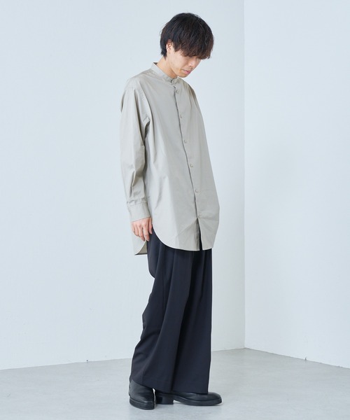 GIANNI VERSACE 3タックスラックスパンツ ダークグレー/OW316 GIANNI VERSACE 3タックスラックスパンツ ダークグレー/OW316