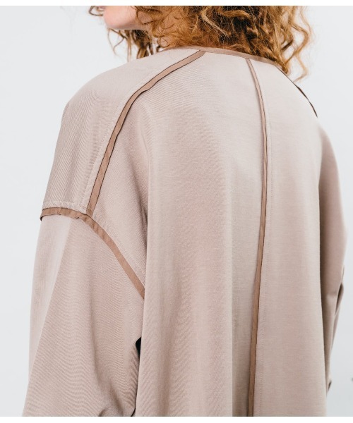 SIPULI（シプリ）の「[ULTIMA] Brushed オーバーサイズジャージーアウター（その他アウター・レディース・モスグリーン/ブラック・2）」の9枚目の写真