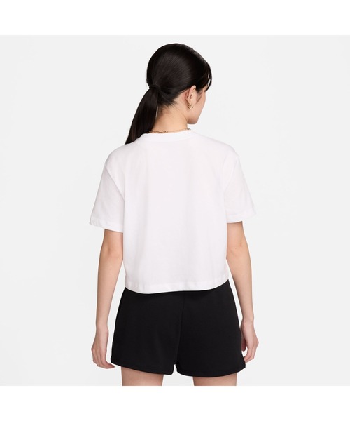 NIKE(ナイキ)の「NIKE/ナイキ WSエッセンシャル クロップフレンチテリー Tシャツ(Tシャツ/カットソー・レディース・グレー/ブラック/ホワイト・S/M/L/XL/XS)」の6枚目の写真