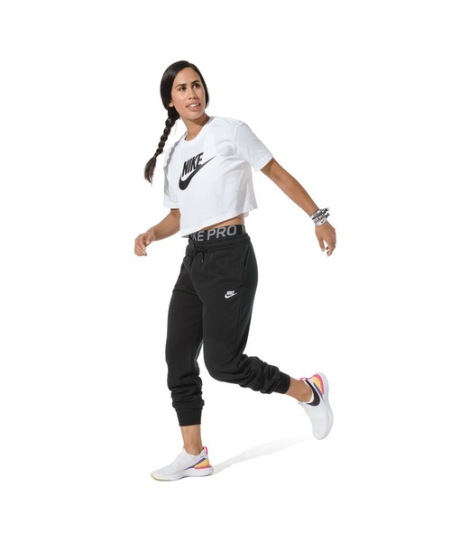 NIKE(ナイキ)の「NIKE/ナイキ WSエッセンシャル クロップフレンチテリー Tシャツ(Tシャツ/カットソー・レディース・グレー/ブラック/ホワイト・S/M/L/XL/XS)」の8枚目の写真