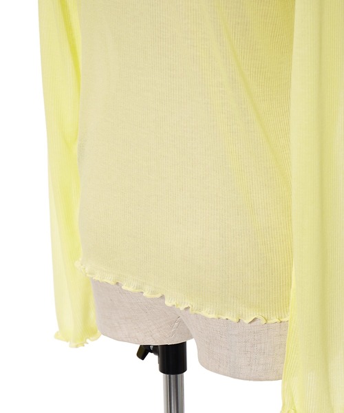 AS KNOW AS PINKY（アズノゥアズピンキー）の「シアーふわりやわらかプルオーバー（Tシャツ/カットソー・レディース・オフホワイト/ブラック/ライトグレー/ライトグリーン/ライトブルー/ライトイエロー/ライトピンク・FREE）」の15枚目の写真