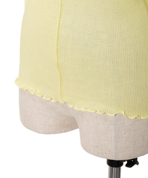 AS KNOW AS PINKY（アズノゥアズピンキー）の「シアーふわりやわらかプルオーバー（Tシャツ/カットソー・レディース・オフホワイト/ブラック/ライトグレー/ライトグリーン/ライトブルー/ライトイエロー/ライトピンク・FREE）」の12枚目の写真