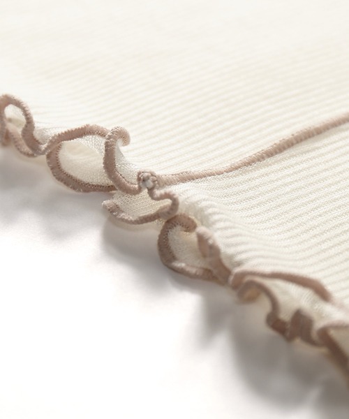 AS KNOW AS PINKY（アズノゥアズピンキー）の「シアーふわりやわらかプルオーバー（Tシャツ/カットソー・レディース・オフホワイト/ブラック/ライトグレー/ライトグリーン/ライトブルー/ライトイエロー/ライトピンク・FREE）」の22枚目の写真