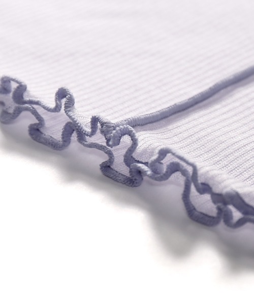 AS KNOW AS PINKY（アズノゥアズピンキー）の「シアーふわりやわらかプルオーバー（Tシャツ/カットソー・レディース・オフホワイト/ブラック/ライトグレー/ライトグリーン/ライトブルー/ライトイエロー/ライトピンク・FREE）」の11枚目の写真