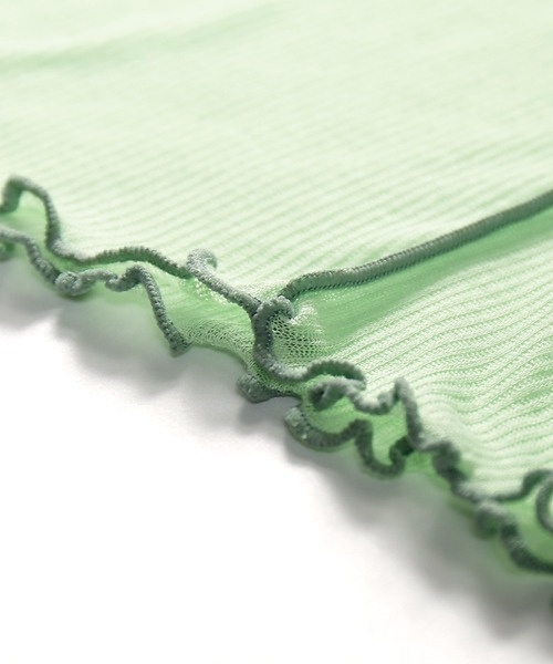 AS KNOW AS PINKY（アズノゥアズピンキー）の「シアーふわりやわらかプルオーバー（Tシャツ/カットソー・レディース・オフホワイト/ブラック/ライトグレー/ライトグリーン/ライトブルー/ライトイエロー/ライトピンク・FREE）」の14枚目の写真