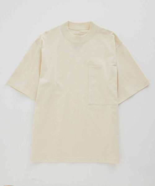 ADAM ET ROPE'(アダムエロペ)の「【Proof PLUS】高機能 ビッグシルエット 天竺 Tシャツ(Tシャツ/カットソー・メンズ・サックスブルー/オフホワイト/スミクロ・M/L)」の2枚目の写真