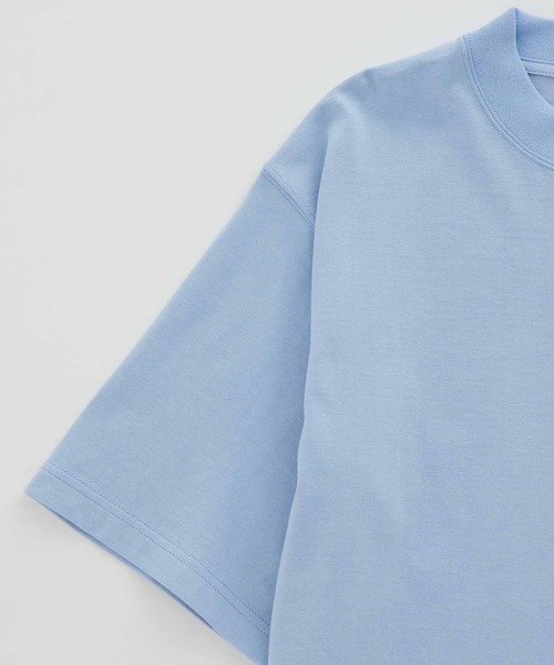 ADAM ET ROPE'(アダムエロペ)の「【Proof PLUS】高機能 ビッグシルエット 天竺 Tシャツ(Tシャツ/カットソー・メンズ・サックスブルー/オフホワイト/スミクロ・M/L)」の16枚目の写真