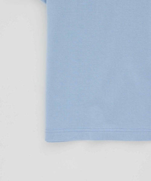 ADAM ET ROPE'(アダムエロペ)の「【Proof PLUS】高機能 ビッグシルエット 天竺 Tシャツ(Tシャツ/カットソー・メンズ・サックスブルー/オフホワイト/スミクロ・M/L)」の10枚目の写真