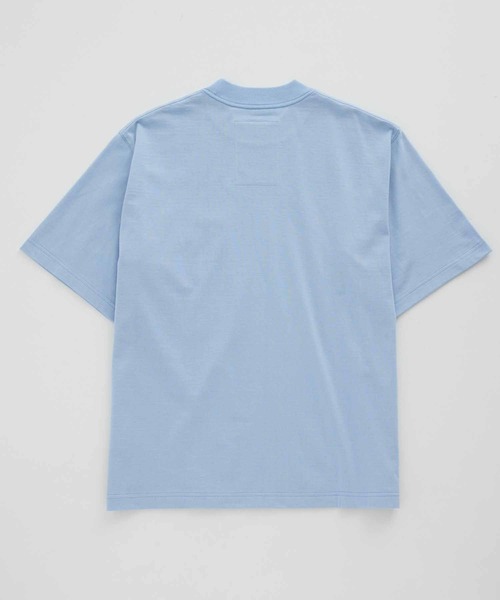 ADAM ET ROPE'(アダムエロペ)の「【Proof PLUS】高機能 ビッグシルエット 天竺 Tシャツ(Tシャツ/カットソー・メンズ・サックスブルー/オフホワイト/スミクロ・M/L)」の9枚目の写真