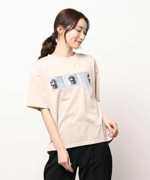 KOBE LETTUCE(コウベレタス)の「選べるプリント半袖Tシャツ(Tシャツ/カットソー・レディース・ブラック系1/ホワイト/ベージュ系1/ブラック/ベージュ系/ホワイト系/ブラック系/ベージュ/ホワイト系1・FREE)」の8枚目の写真