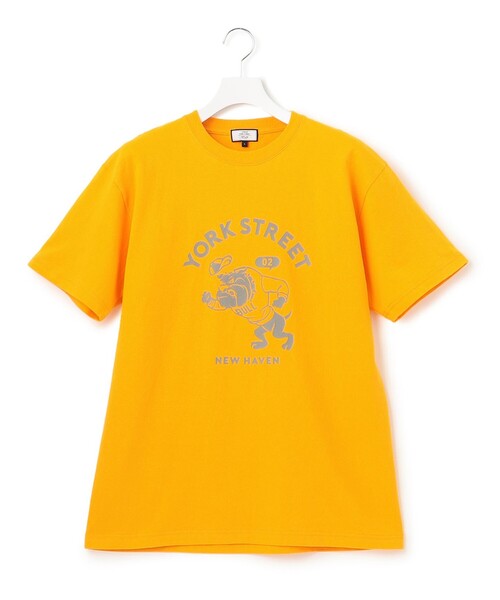 J.PRESS YORK STREET（ジェイプレスヨークストリート）の「【UNISEX】ブルドッグプリントTシャツ（Tシャツ/カットソー・メンズ・グレー系/アイボリー系/イエロー系・SMALL/MEDIUM/LARGE）」の5枚目の写真