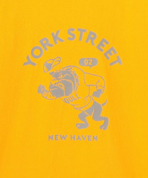 J.PRESS YORK STREET（ジェイプレスヨークストリート）の「【UNISEX】ブルドッグプリントTシャツ（Tシャツ/カットソー・メンズ・グレー系/アイボリー系/イエロー系・SMALL/MEDIUM/LARGE）」の7枚目の写真