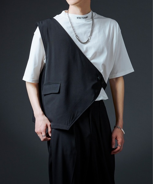 Ellno Loset（エルノロゼット）の「2PSET/ジレ・スラックス（ベスト・メンズ・ブラック/アイボリー/ロイヤルブルー・SMALL/MEDIUM/LARGE）」の18枚目の写真