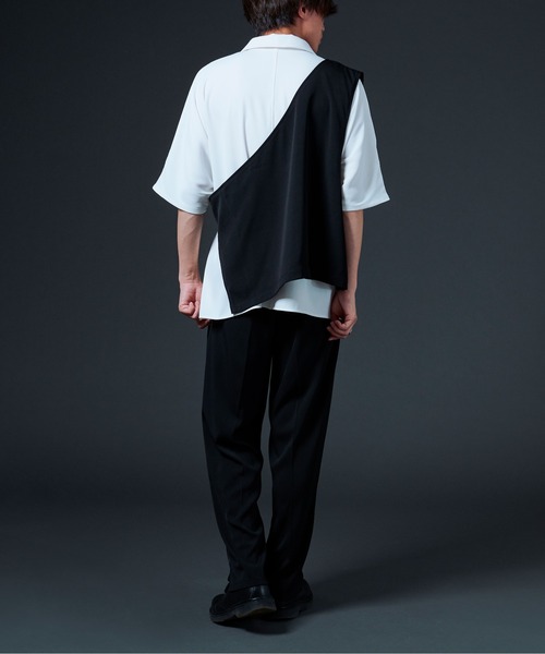 Ellno Loset（エルノロゼット）の「2PSET/ジレ・スラックス（ベスト・メンズ・ブラック/アイボリー/ロイヤルブルー・SMALL/MEDIUM/LARGE）」の6枚目の写真