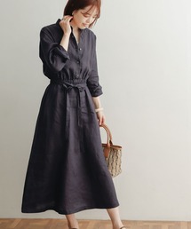 URBAN RESEARCH DOORS | リネンウエストギャザーワンピース(ワンピース)