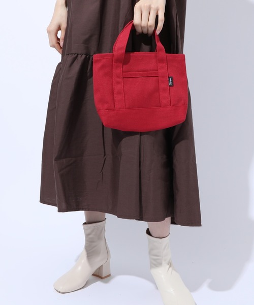 SETUP7（セットアップセブン）の「【SETUP7】ミニハンドランチトートKNF（トートバッグ・レディース・ベージュ/レッド/ブラック/ホワイト・FREE）」の5枚目の写真