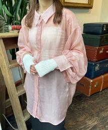 nemne store | とろみカラーシアーシャツ(シャツ/ブラウス)