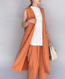 PICCIN | サイドチュールロングジレ(ベスト)