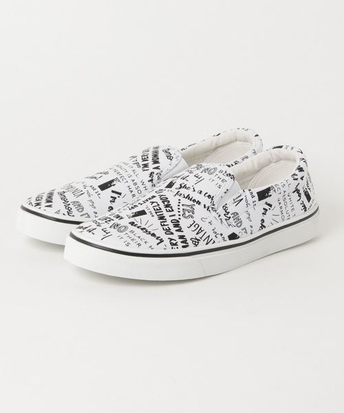 and it_（アンドイット）の「シンプル＆柄プリントスリッポンスニーカー（スリッポン・レディース・ホワイト/ブラック/ブラック×ブラック/グレー/ライトインディゴブルー/その他1/カモフラージュ/その他2/その他3/シルバー/ブラック系その他/その他4/その他5/その他6/その他7/その他8/その他9/その他11/その他10/ストライプ/ブラック系その他2/ネイビー/ベージュ/その他13・MEDIUM/LARGE/X-LARGE）」の13枚目の写真