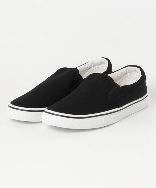 and it_（アンドイット）の「シンプル＆柄プリントスリッポンスニーカー（スリッポン・レディース・ホワイト/ブラック/ブラック×ブラック/グレー/ライトインディゴブルー/その他1/カモフラージュ/その他2/その他3/シルバー/ブラック系その他/その他4/その他5/その他6/その他7/その他8/その他9/その他11/その他10/ストライプ/ブラック系その他2/ネイビー/ベージュ/その他13・MEDIUM/LARGE/X-LARGE）」の3枚目の写真