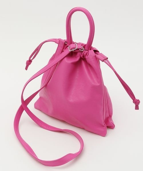 LOWRYS FARM（ローリーズファーム）の「３ＲＯＯＭキンチャクＢＡＧ　298733（ショルダーバッグ・レディース・アイボリー/ブラック/ピンク/ブルー・FREE）」の10枚目の写真