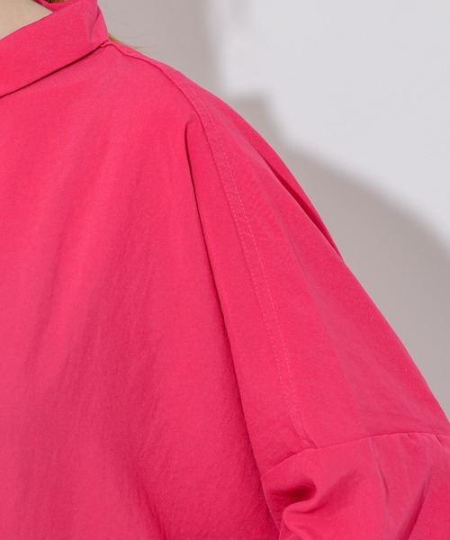 Paradise Picnic（パラダイスピクニック）の「エアフロ―加工オーバーシャツ（シャツ/ブラウス・レディース・ホワイト/チャコールグレー/ピンク・FREE）」の21枚目の写真