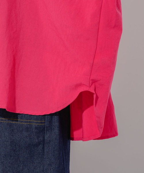 Paradise Picnic（パラダイスピクニック）の「エアフロ―加工オーバーシャツ（シャツ/ブラウス・レディース・ホワイト/チャコールグレー/ピンク・FREE）」の17枚目の写真