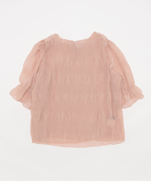 Dita Muaj.(ディータムアージュ)の「パフスリーブシースルートップス(シャツ/ブラウス・レディース・ホワイト/ベビーピンク・FREE)」の9枚目の写真