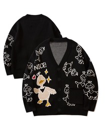 HOOK | HOOK -original- かわいいアヒルイラスト カーディガン(カーディガン/ボレロ)